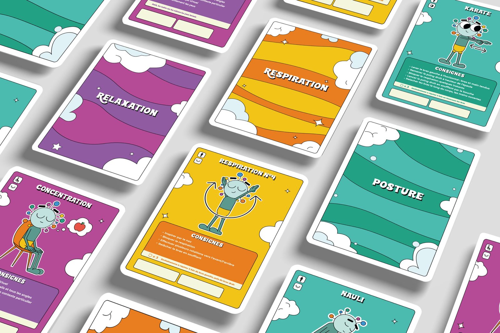 Projet Illustration Graphisme Carte Sophrologie